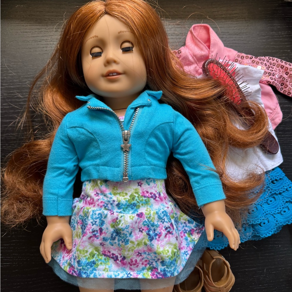 American Girl Doll red hair brown eyes